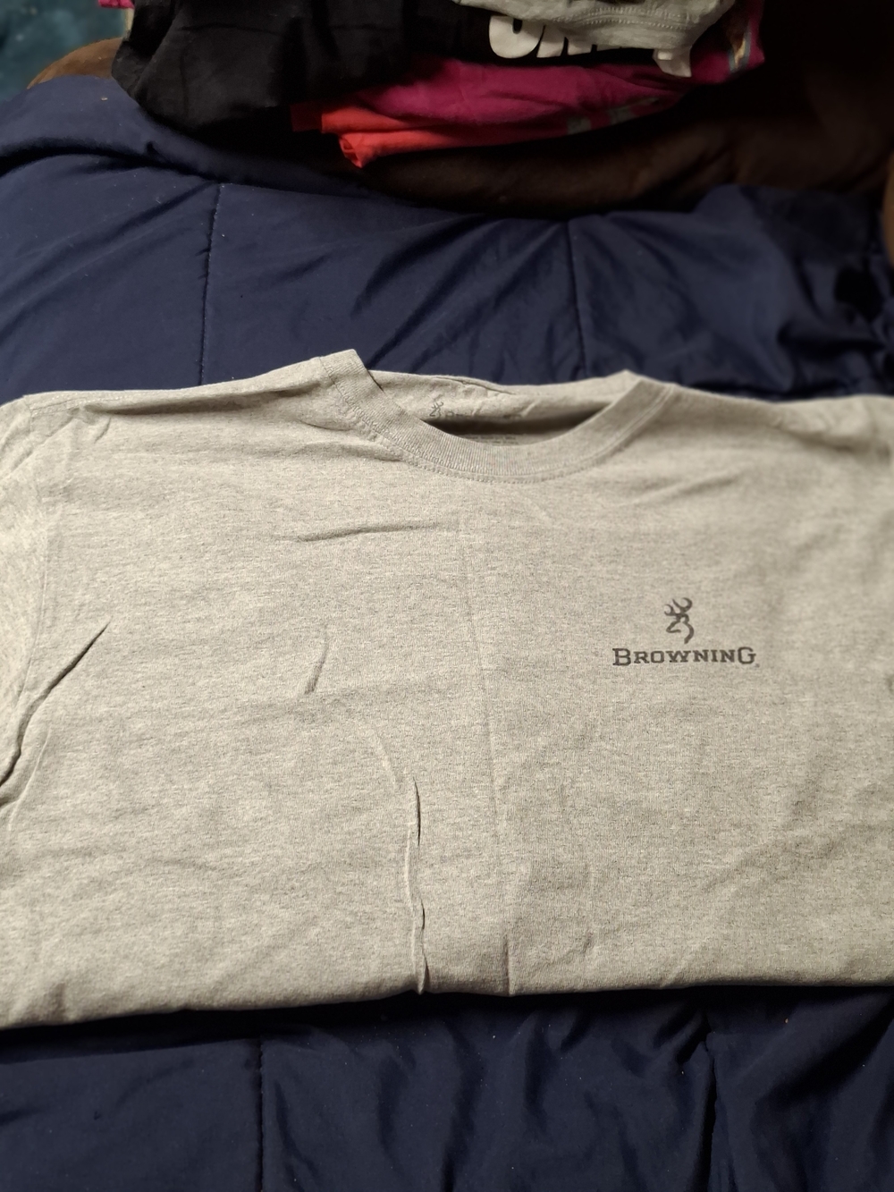 Browning Men's Light Gray Short Sleeve Logo Tee